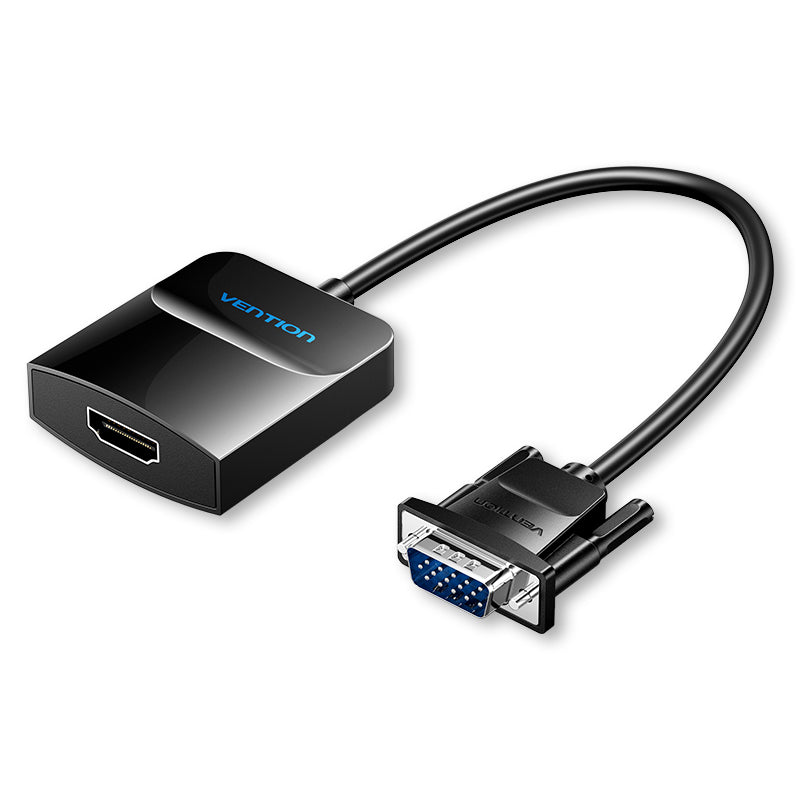 <tc>Vention</tc> VGA-zu-HDMI-Konverter mit Micro-USB-Buchse und Audioanschluss