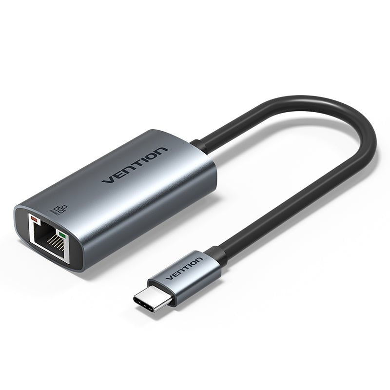 Vention USB-C to Gigabit Ethernet Adapter 0.15M Gray Aluminum Alloy Type - Vention