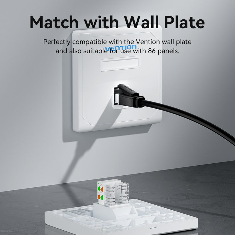 Cat6 Unshielded Keystone Jack White Plastic Type