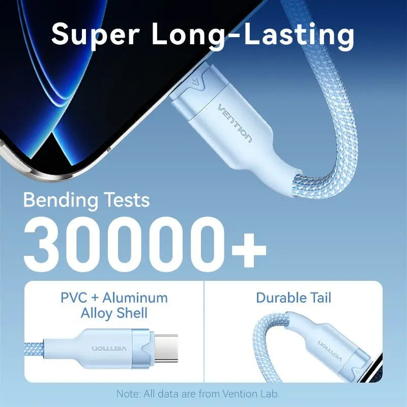 Vention USB 2.0 A Male to C Male 3A Cable Aluminum Alloy Type - Vention
