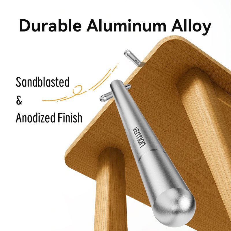 Vention 2-in-1 Stylus Pen Gray Aluminum Alloy Type - Vention