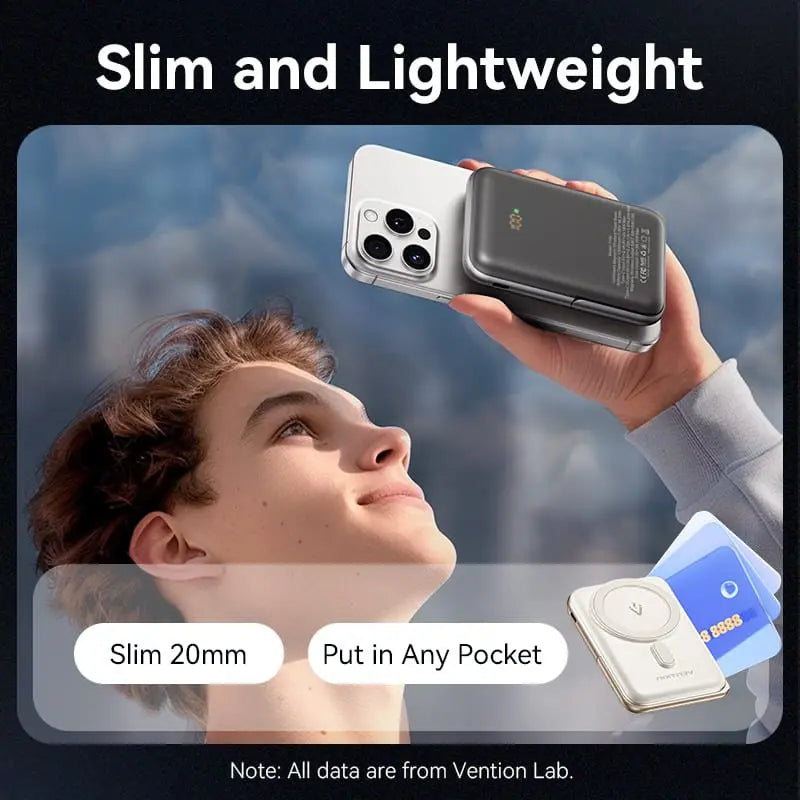 Vention 10000mAh Magnetic Wireless Power Bank 20W - Vention