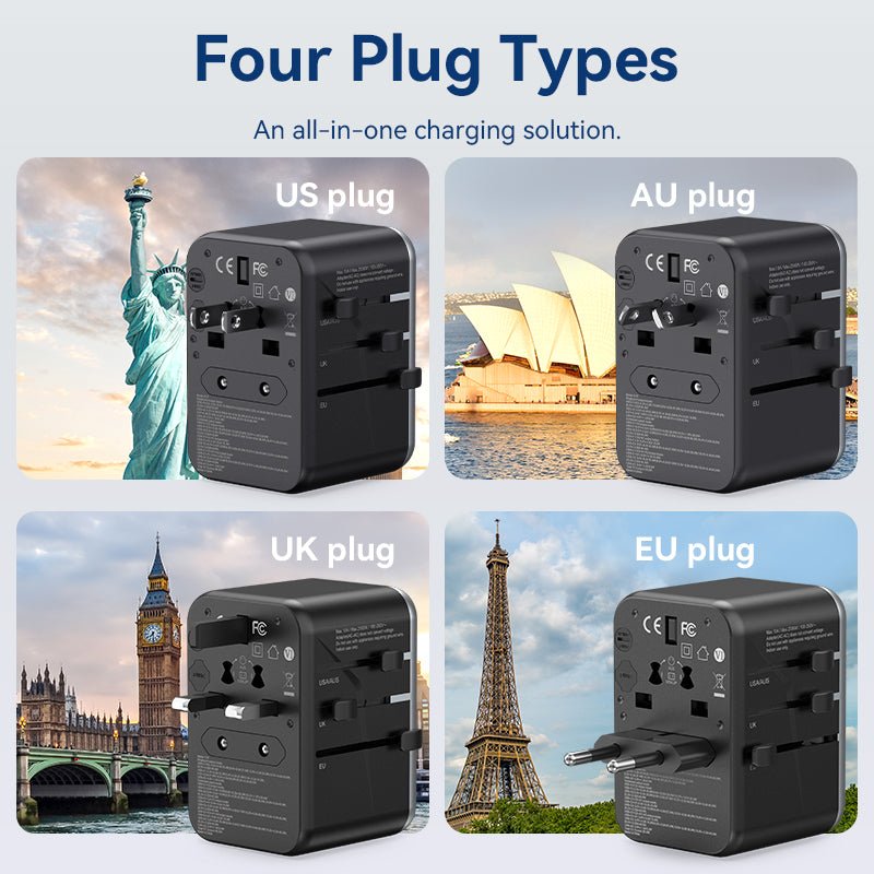 Vention 4-Port USB (C+C+A+A) GaN Universal Travel Adapter (65W/65W/60W/5W) - Vention