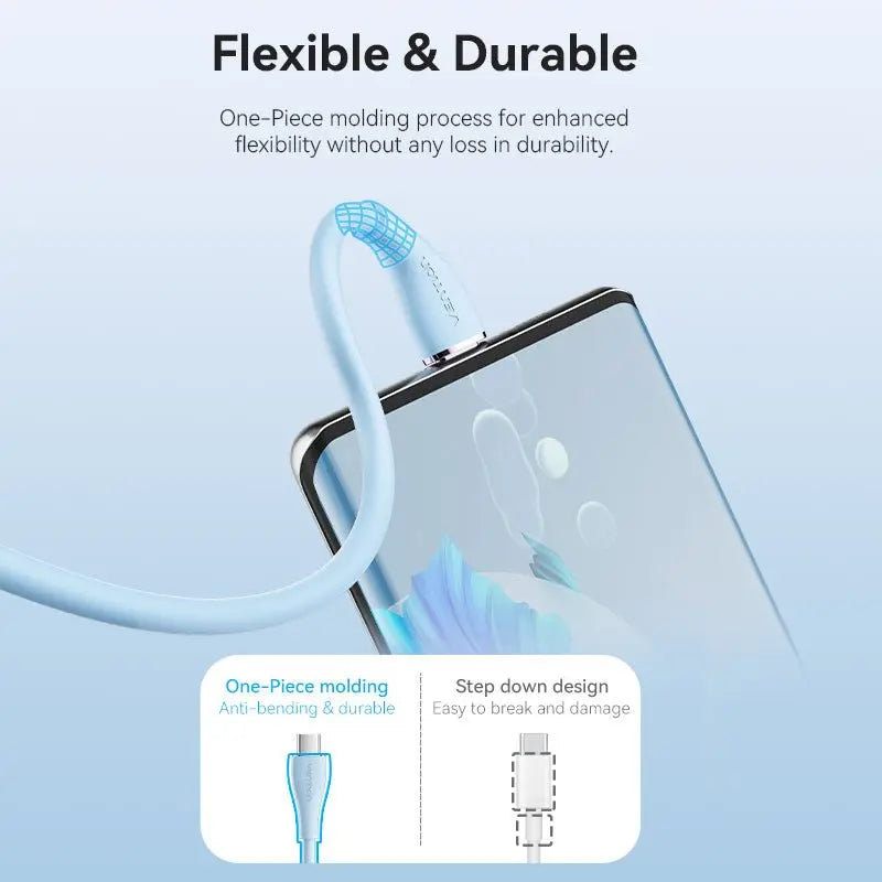 Vention USB 2.0 Type-C Male to 2 Type-C Male 5A Cable Silicone Type - Vention