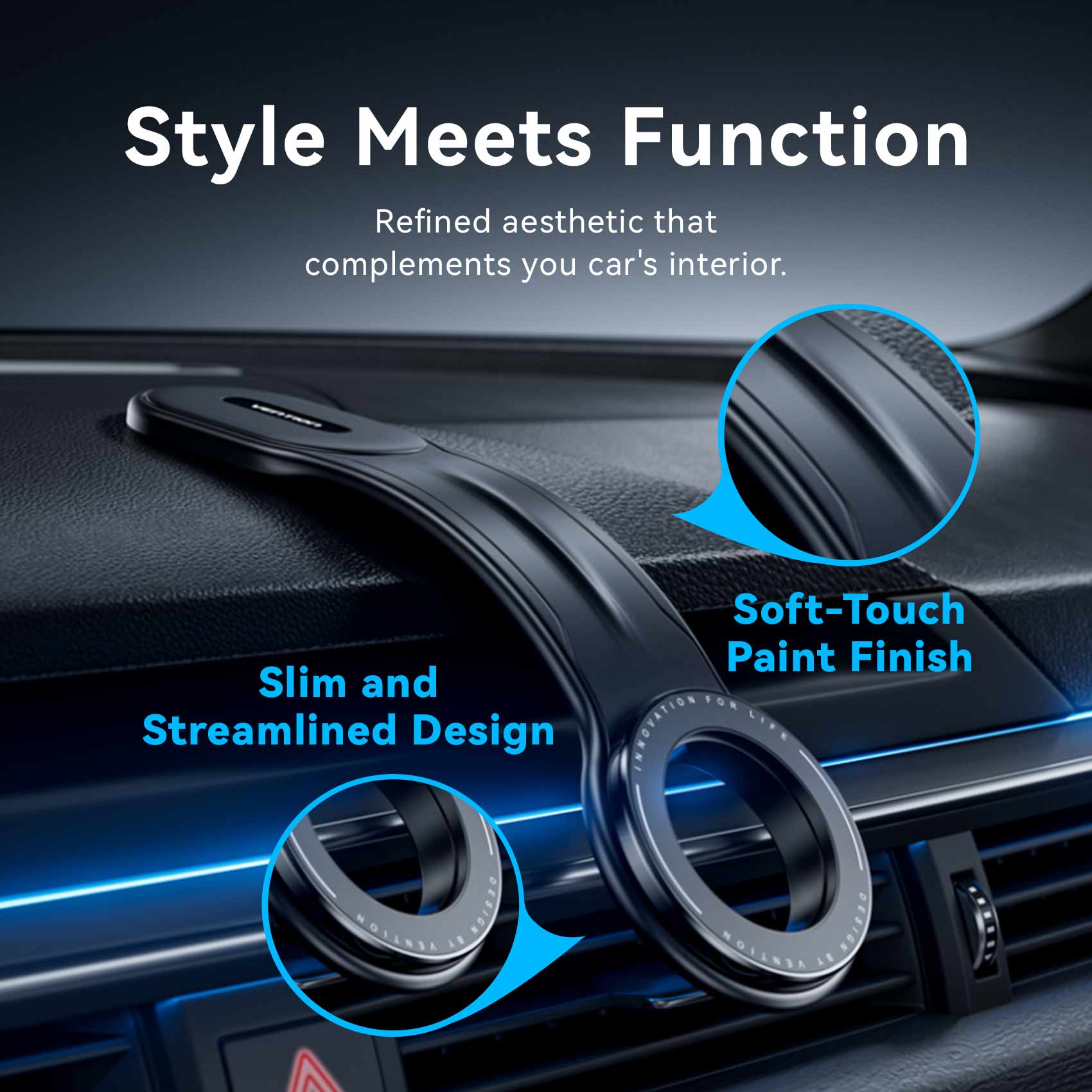 <tc>Vention</tc> Support magnétique pour téléphone de voiture