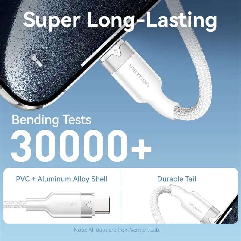 Vention USB 2.0 A Male to C Male 6A Cable Aluminum Alloy Type - Vention