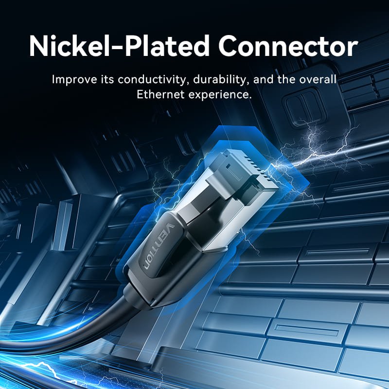 Vention LSZH Cat.8 SFTP Ethernet Patch Cable Black - Vention