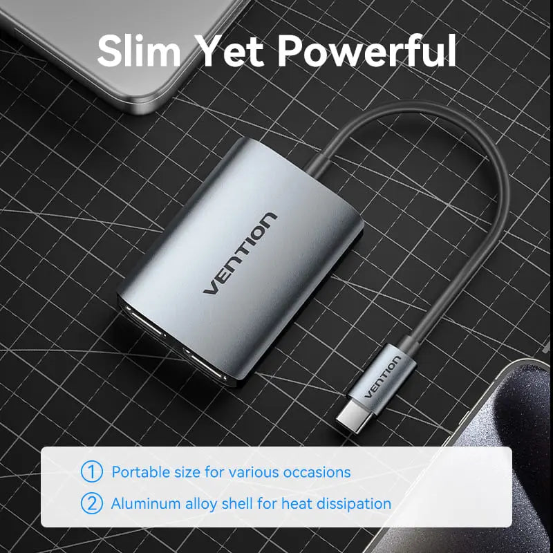 Vention USB-C to Dual HDMI™ MST Adapter - Vention