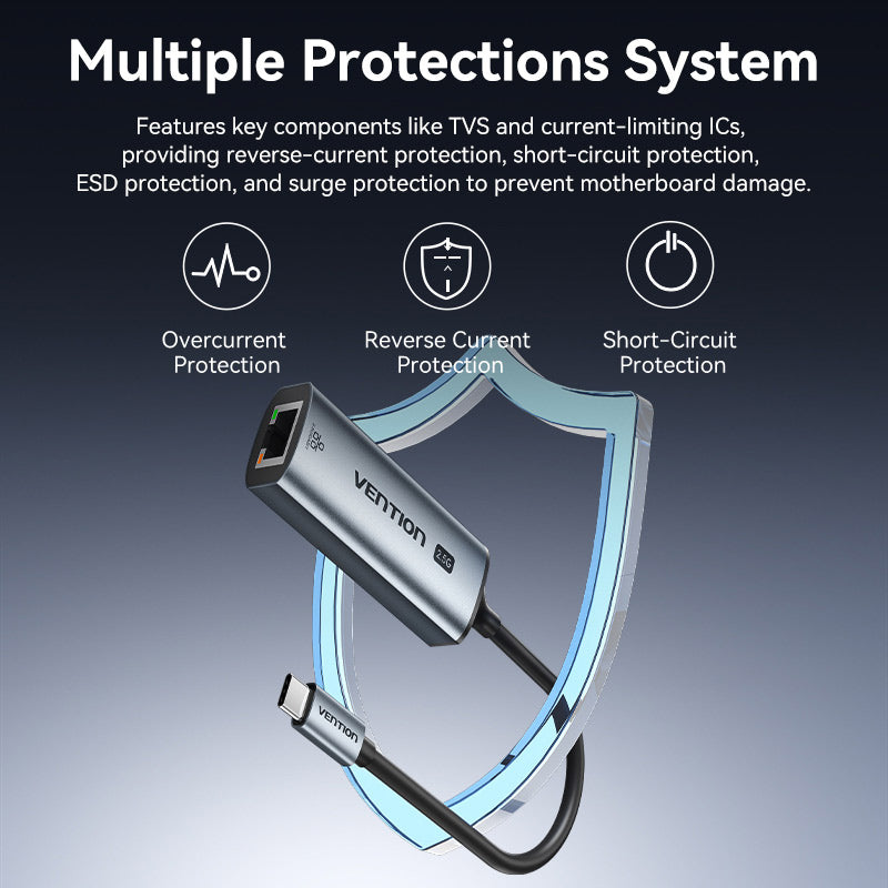 <tc>Vention</tc> Adaptateur USB-C vers Ethernet 2,5G