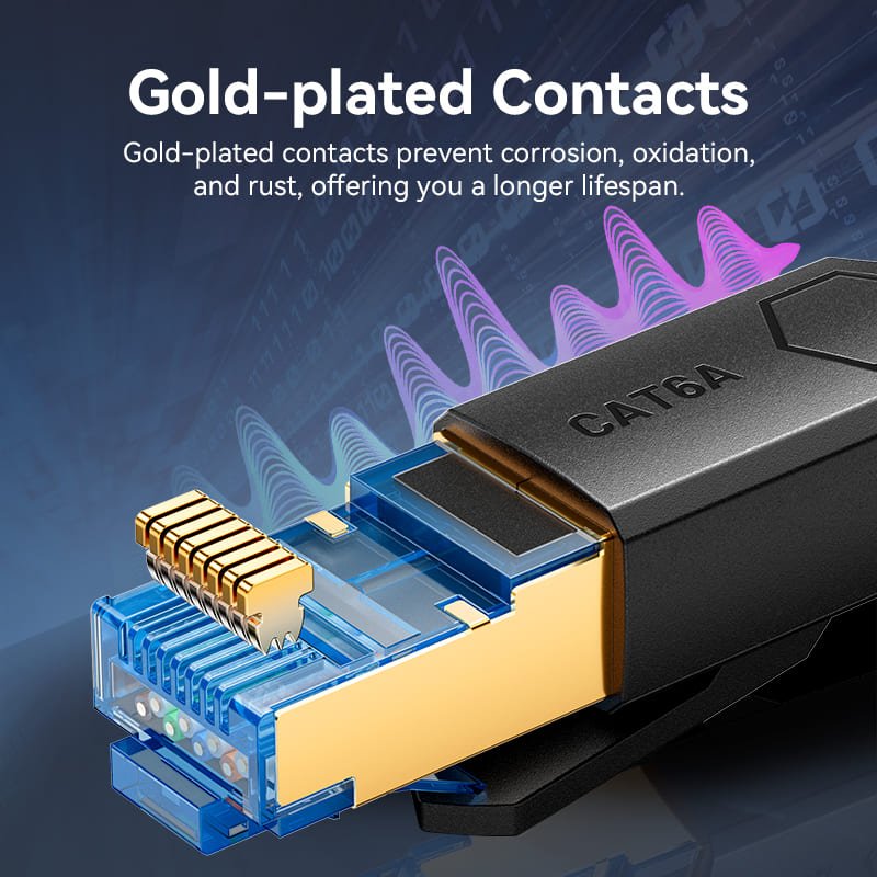 Vention Cat6A SFTP Industrial Drag Chain Ethernet Patch Cable - Vention
