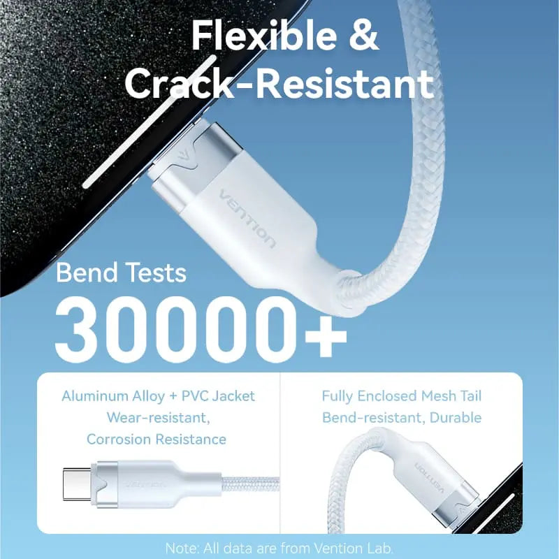 Vention USB 2.0 Type-C Male to Type-C Male 3A Cable Aluminum Alloy Type - Vention
