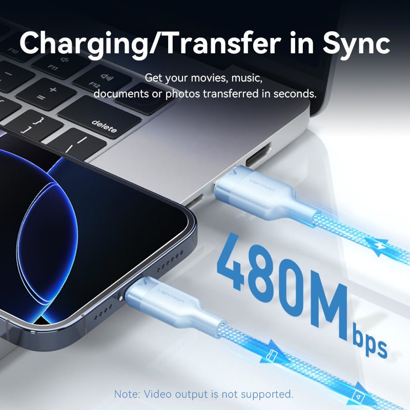 Vention USB 2.0 A Male to C Male 3A Cable Aluminum Alloy Type - Vention