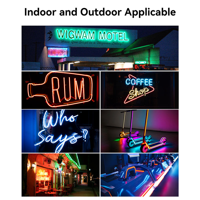 Vention Silicone Neon LED Strip Lights with IR Remote and USB 5V Power Supply
