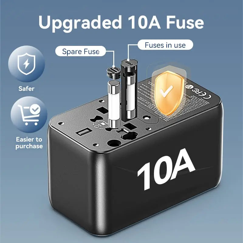 Vention 4-Port USB (C+C+A+A) GaN Universal Travel Adapter (100W/100W/20W/18W) - Vention