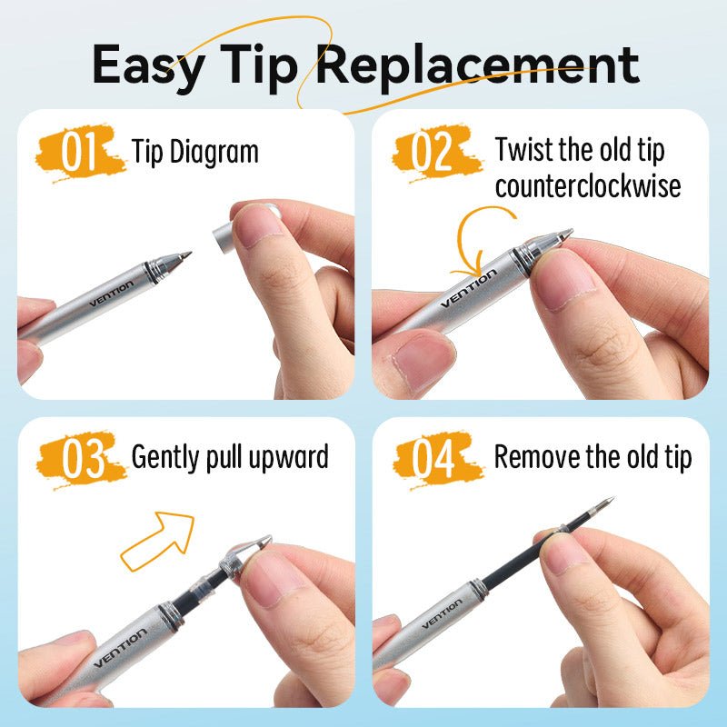 Vention 2-in-1 Stylus Pen Gray Aluminum Alloy Type - Vention