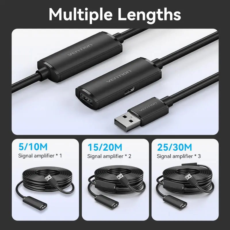 Vention USB 2.0 Active Extension Cable - Vention