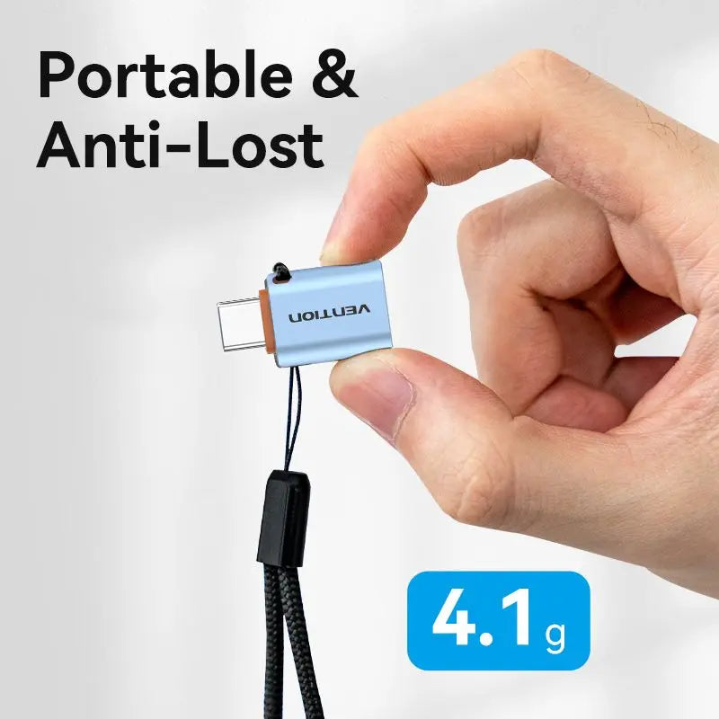 Vention USB 3.1 Type-C Male to USB Female OTG Adapter with Lanyard Aluminum Alloy Type - Vention