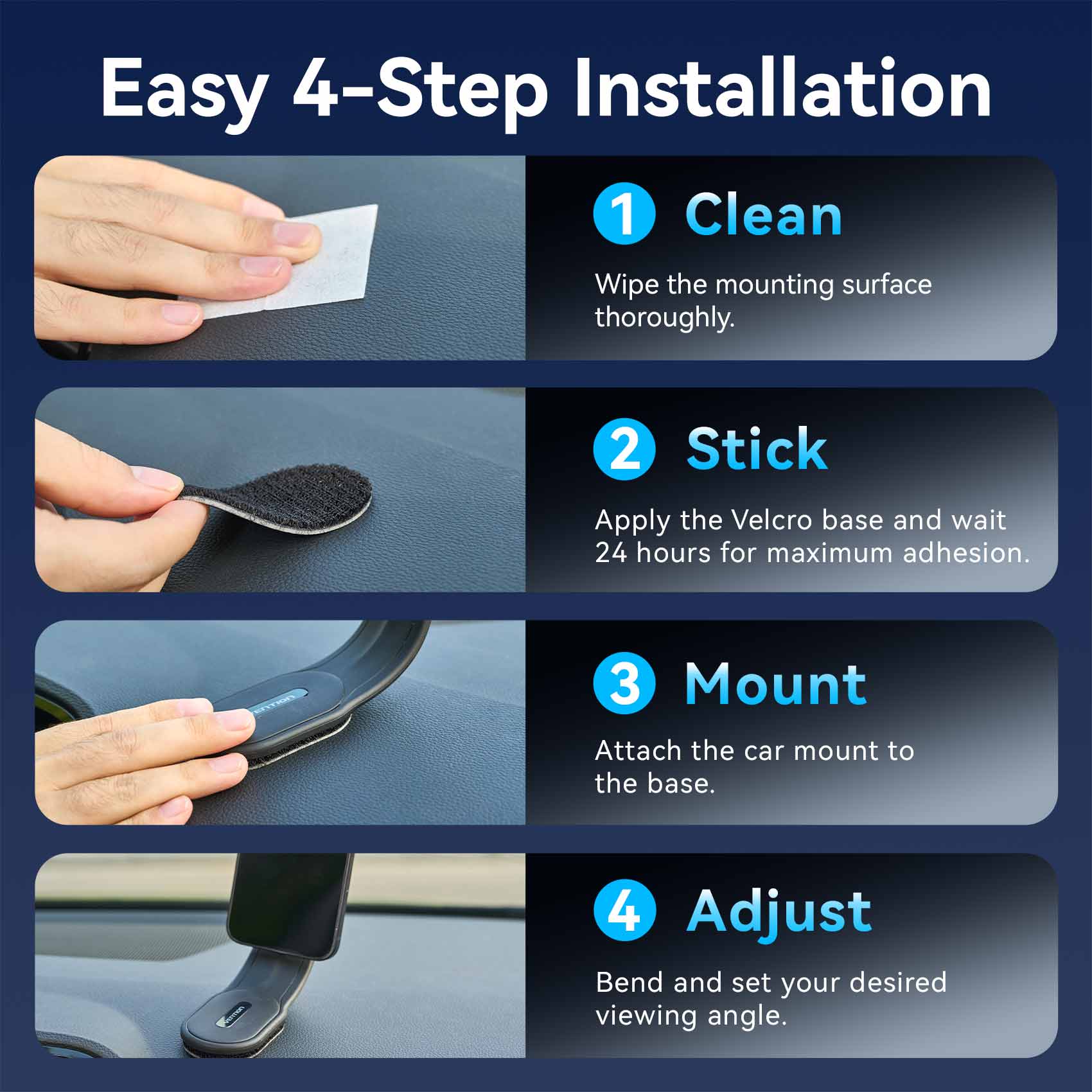 <tc>Vention</tc> Support magnétique pour téléphone de voiture