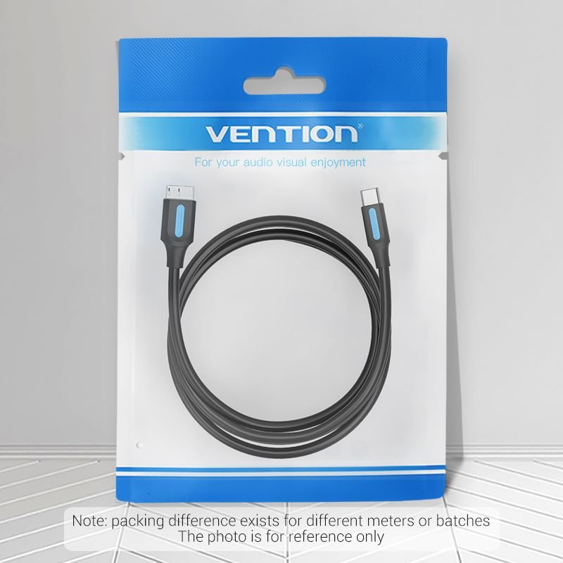 USB 3.0 C Male to Micro-B Male 2A Cable 0.5/1M Black - Vention