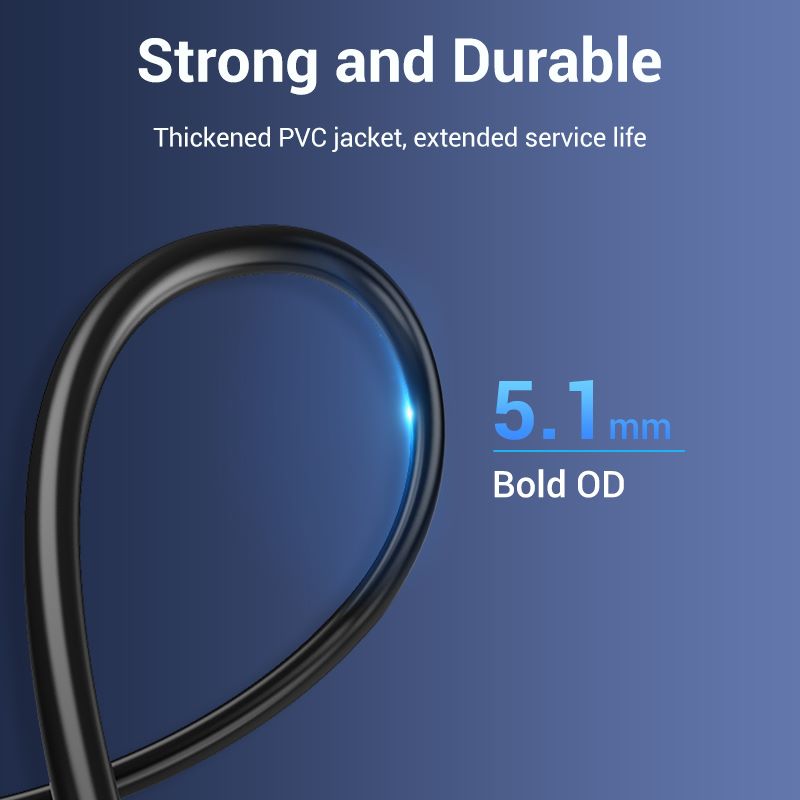 USB 3.0 A Male to Micro-B Male Cable with USB Power Supply 0.5/1M Black PVC Type