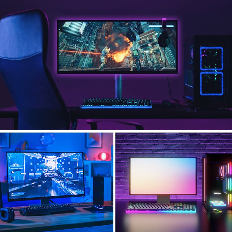 Vention RGB FPC LED Strip Lights with IR Remote and USB 5V Power Supply - Vention