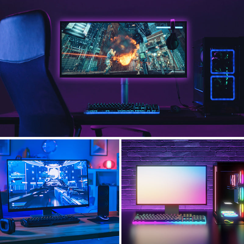 Vention RGB FPC LED Strip Lights with IR Remote and USB 5V Power Supply