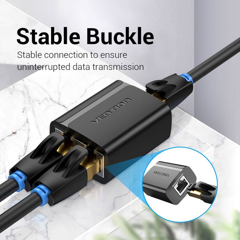 <tc>Vention</tc> RJ45 分离器适配器 黑色 PVC 类型