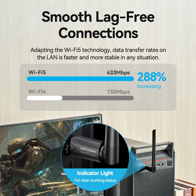 Vention USB Wi-Fi Adapter - Vention