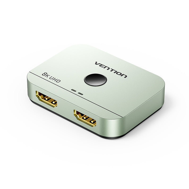 Vention 2-Port Bi-Directional 8K HDMI™ Switcher Gray Aluminium Alloy Type