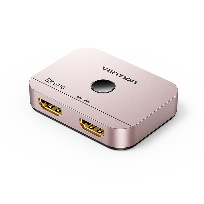 Vention 2-Port Bi-Directional 8K HDMI™ Switcher Gray Aluminium Alloy Type