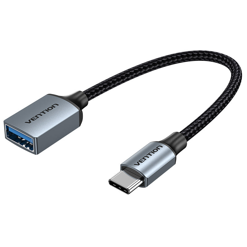 <tc>Vention</tc> Kabel OTG USB 3.0 C Male ke A Female 0,15M Tipe Paduan Aluminium Abu-abu