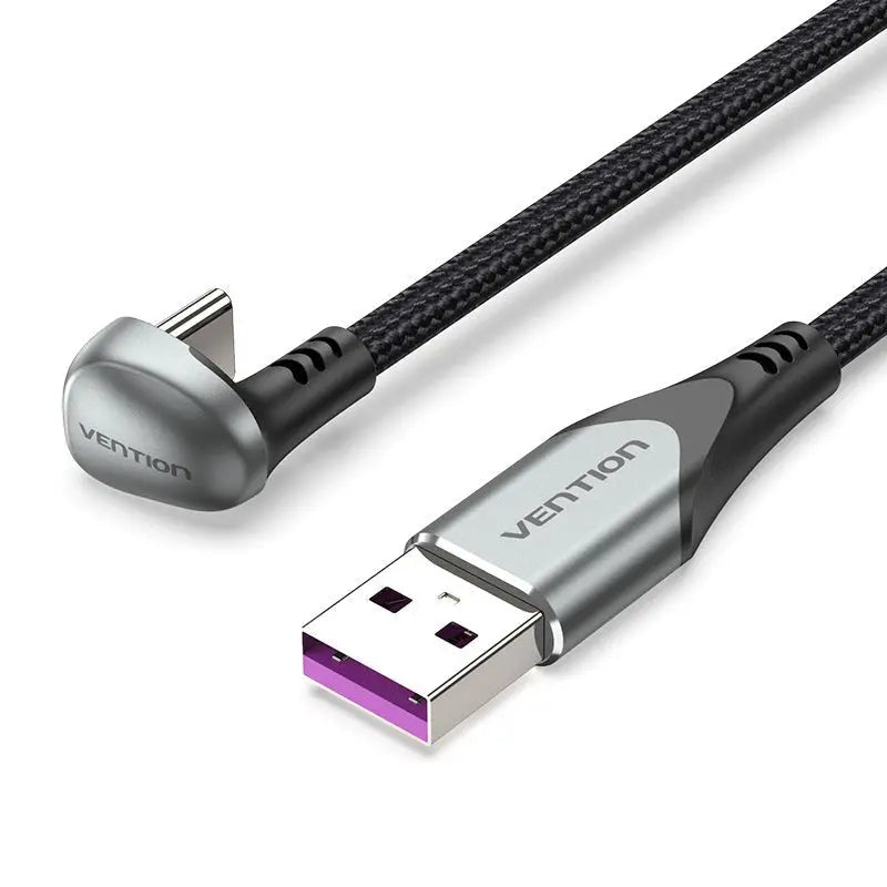 Vention USB 2.0 A Male to USB-C Male U-Shaped 5A Cable Aluminum Alloy Type - Vention