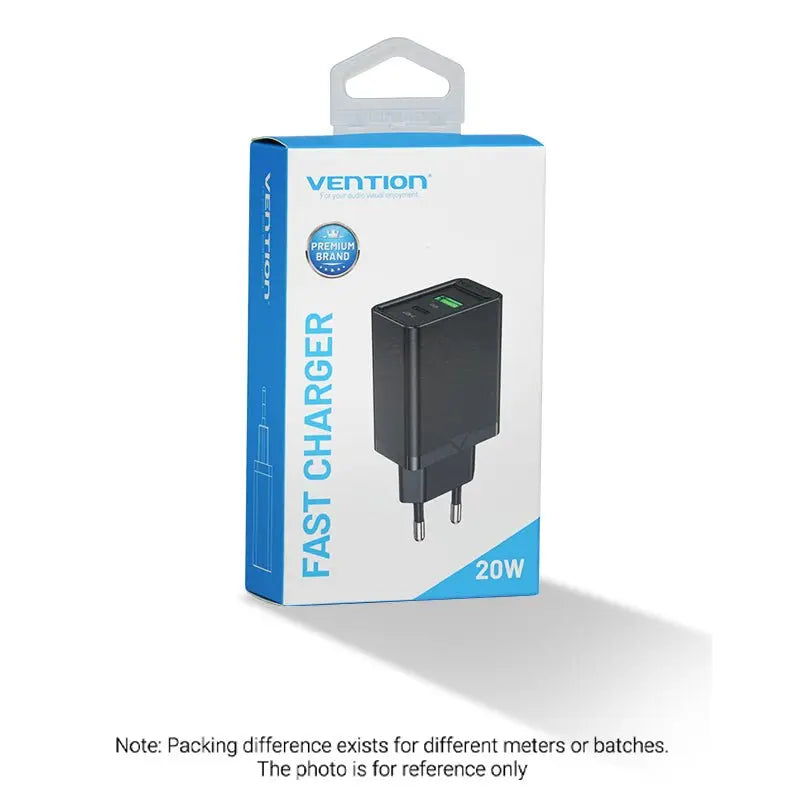 Vention 2-Port USB(A+C) Wall Charger (18W/20W) EU-Plug - Vention