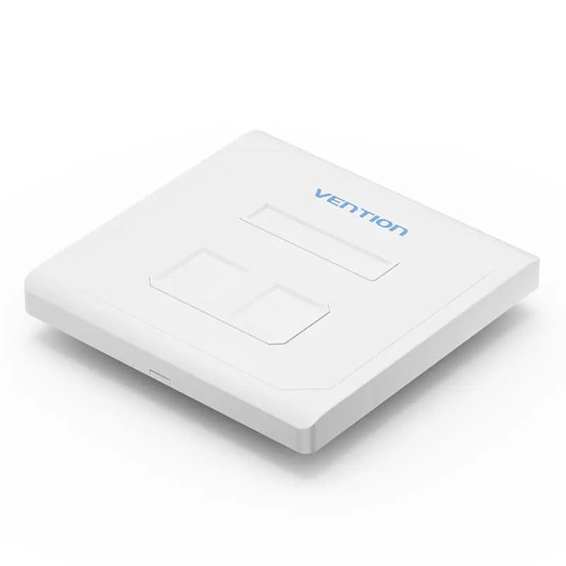 Vention 2-Port Keystone Jack Wall Plate - Vention