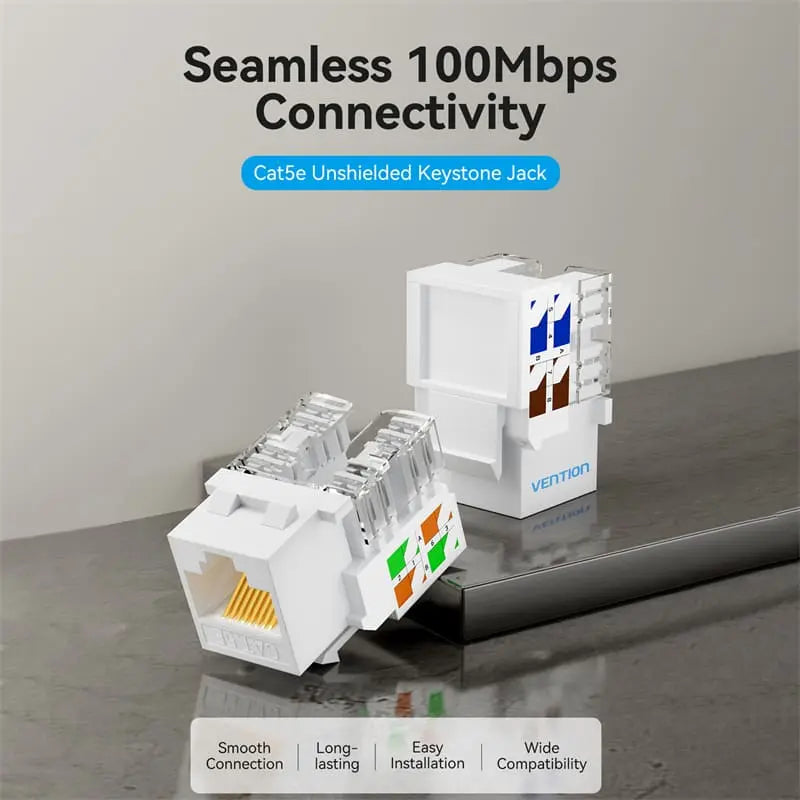 Vention Cat5e Unshielded Keystone Jack - Vention