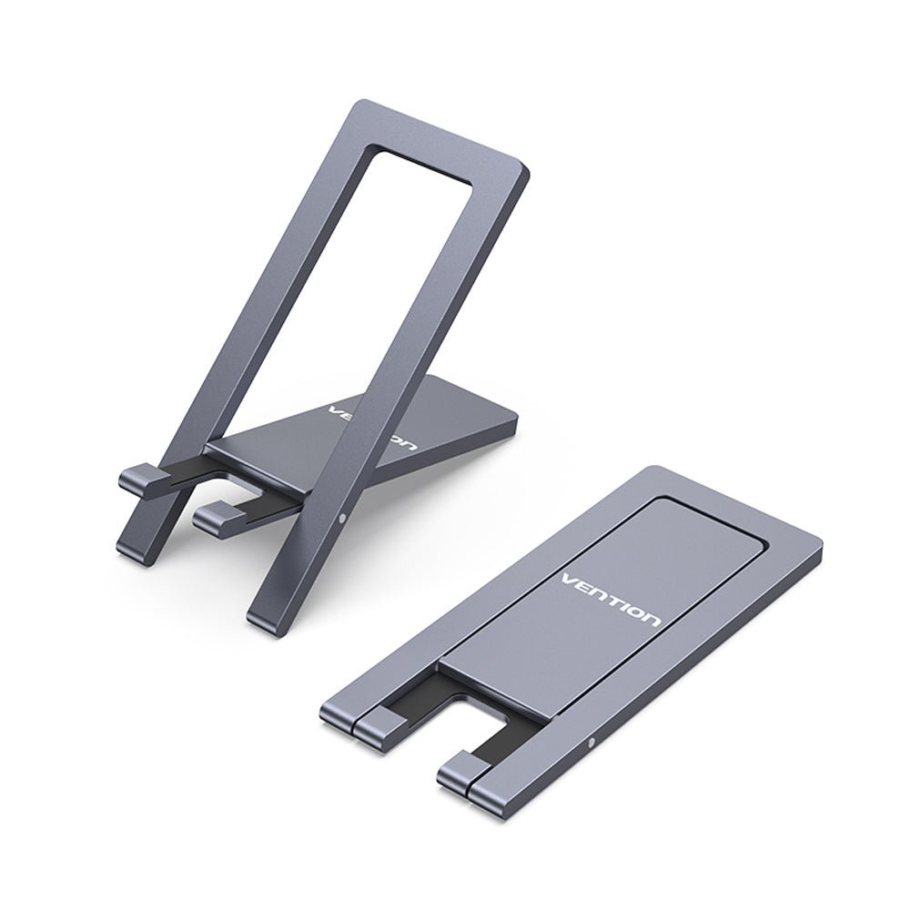 Vention Portable Phone Stand for Desk Black Aluminium Alloy Type - Vention