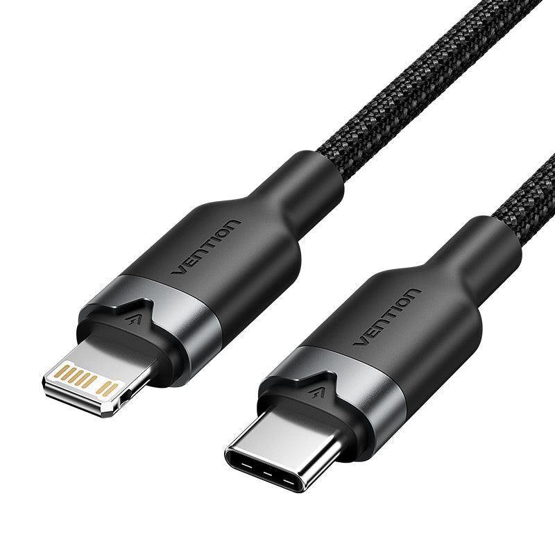 Vention USB 2.0 Type-C Male to Lightning Male 3A Cable Aluminum Alloy Type