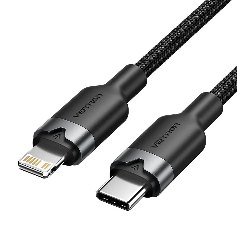Vention USB 2.0 Type-C Male to Lightning Male 3A Cable Aluminum Alloy Type - Vention