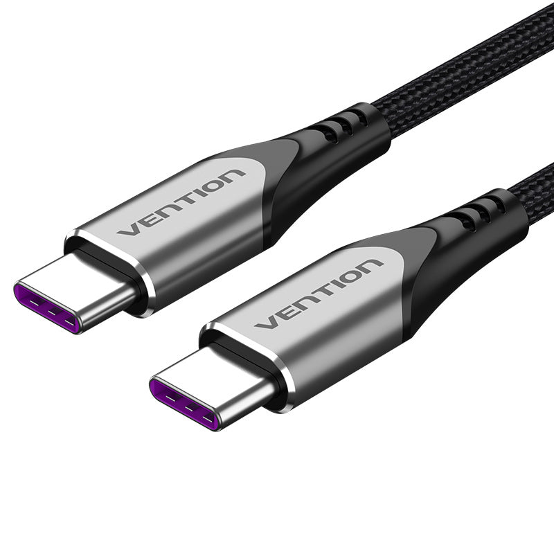<tc>Vention</tc> USB 2.0 C-Stecker auf C-Stecker 5A Kabel Aluminiumlegierung Typ