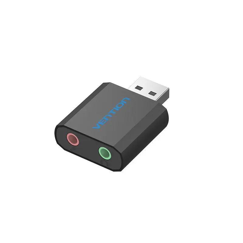 Vention USB External Sound Card Black Metal Type - Vention