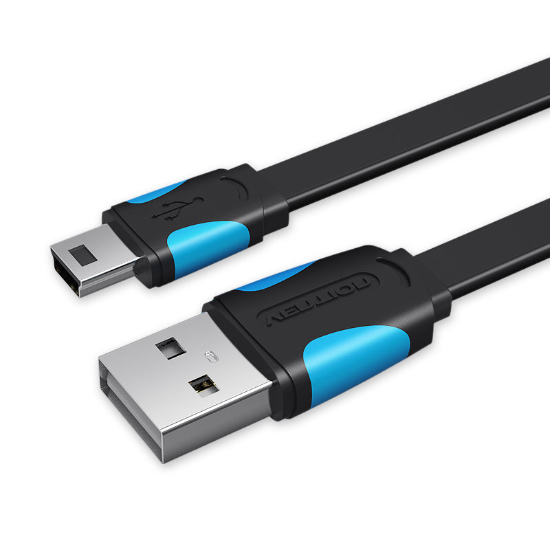 <tc>Vention</tc> Flaches USB2.0-A-Stecker-auf-Mini-5-Pin-Stecker-Kabel