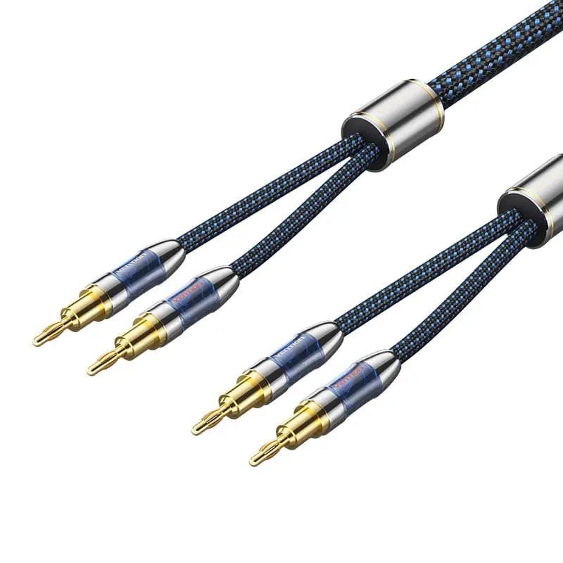 Vention Speaker Wire (Hi-Fi) with Dual Banana Plugs - Vention