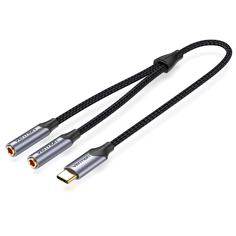 <tc>Vention</tc> Câble répartiteur USB-C mâle vers deux prises casque femelles 3,5 mm