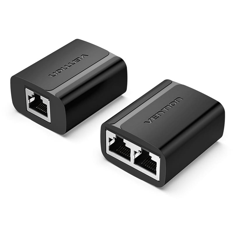 <tc>Vention</tc> RJ45-Splitteradapter, schwarzer PVC-Typ