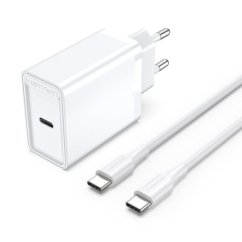 <tc>Vention</tc> Pengisi Daya Dinding USB-C 1 Port 25W Colokan EU