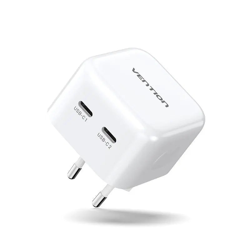 Vention 2-Port USB(C+C) GaN Charger (35W/35W) EU-Plug - Vention