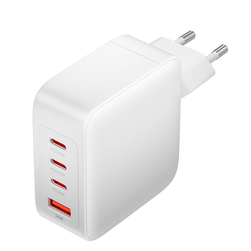 <tc>Vention</tc> 4-Port USB (C + C + C + A) GaN-Ladekit (140 W/140 W/30 W/30 W) EU-Stecker