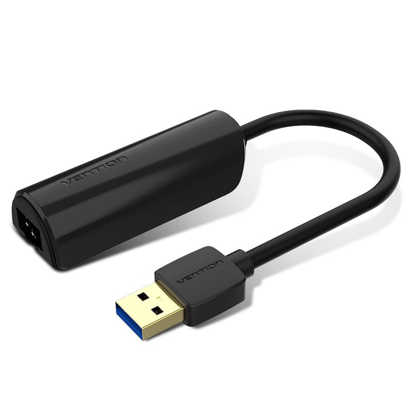VENTION 速卖通 USB 3.0 Black USB 3.0 to Gigabit Ethernet Adapter ABS Type Black 0.15m