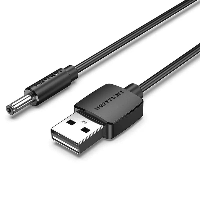 USB to DC 3.5mm Power Cable USB A to 3.5 Jack Connector 5V Power Supply Adapter for Fans USB HUB DC 5.5mm Charging Cable - Vention