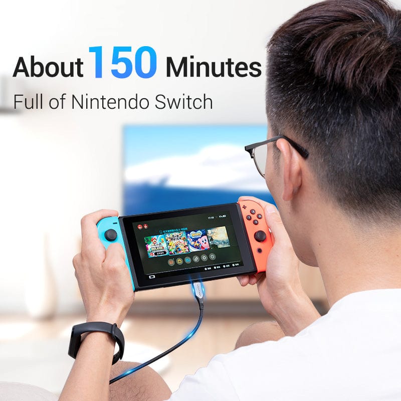 Vention Cotton Braided USB-C to USB-C 3.1 Cable 0.5/1/1.5M Gray